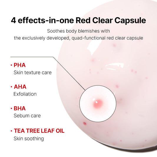 Red Clear Capsule Body Lotion